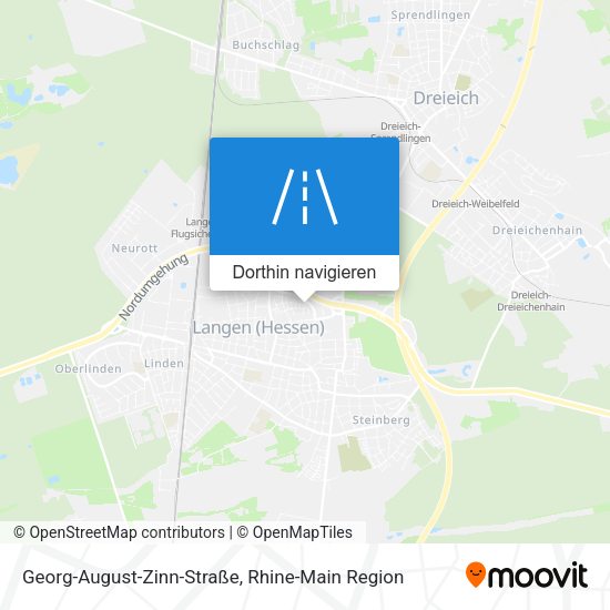 Georg-August-Zinn-Straße Karte