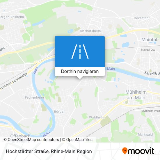 Hochstädter Straße Karte