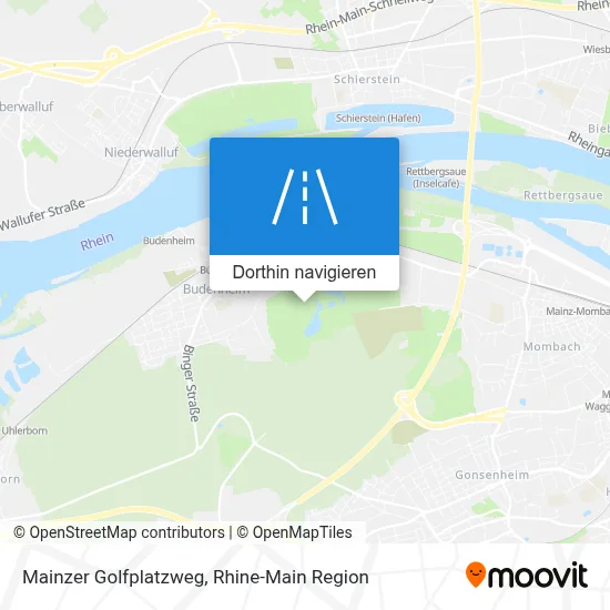 Mainzer Golfplatzweg Karte