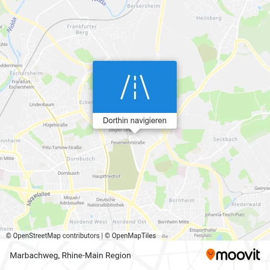 Marbachweg Karte
