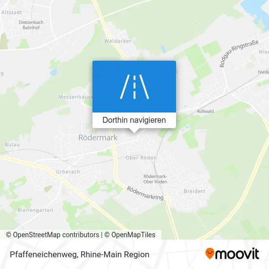 Pfaffeneichenweg Karte