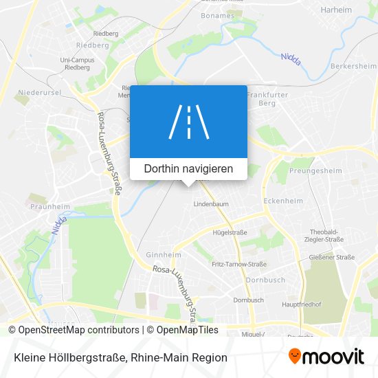 Kleine Höllbergstraße Karte