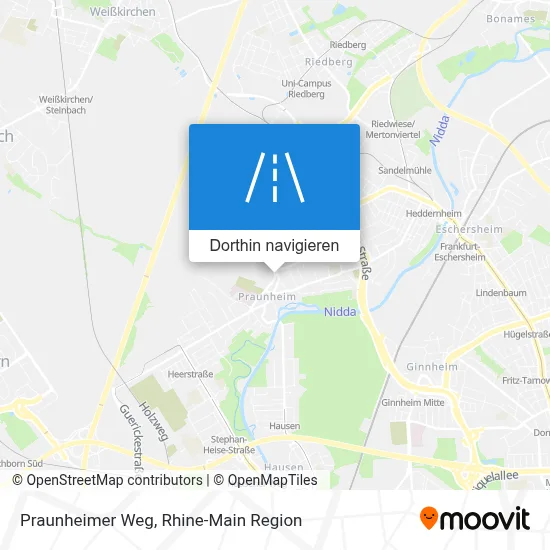 Praunheimer Weg Karte