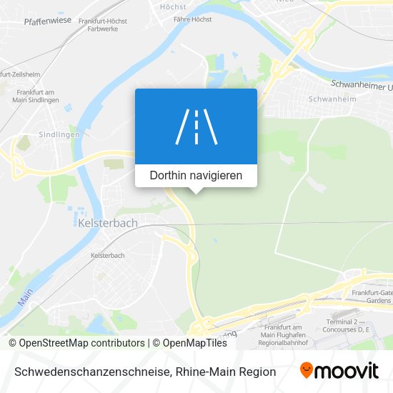 Schwedenschanzenschneise Karte