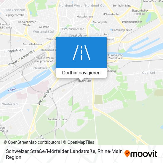 Schweizer Straße / Mörfelder Landstraße Karte