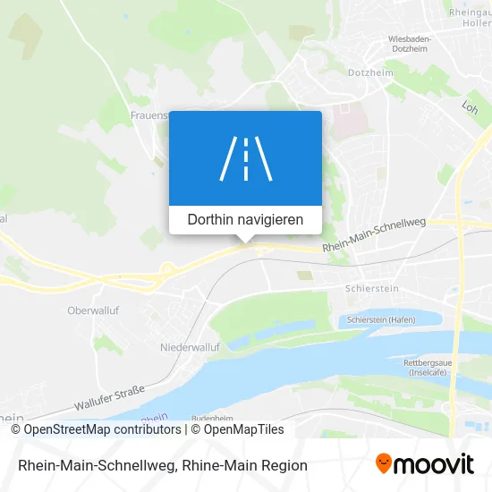 Rhein-Main-Schnellweg Karte