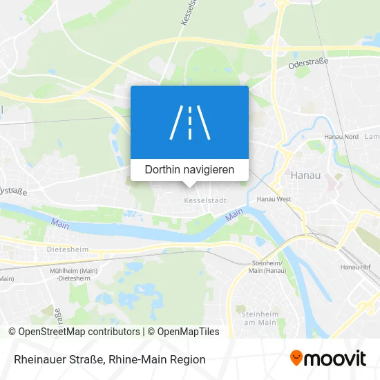 Rheinauer Straße Karte