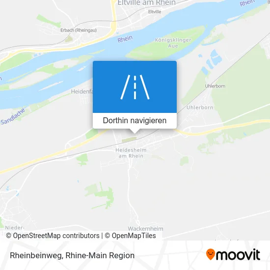 Rheinbeinweg Karte