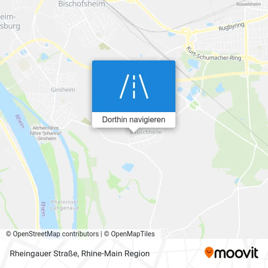 Rheingauer Straße Karte