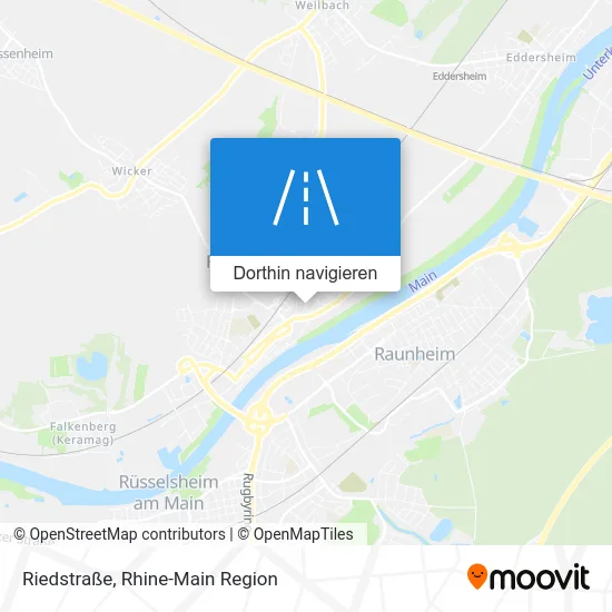 Riedstraße Karte