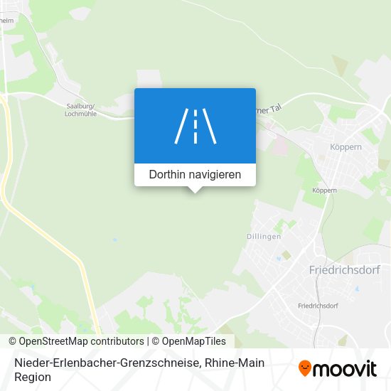 Nieder-Erlenbacher-Grenzschneise Karte