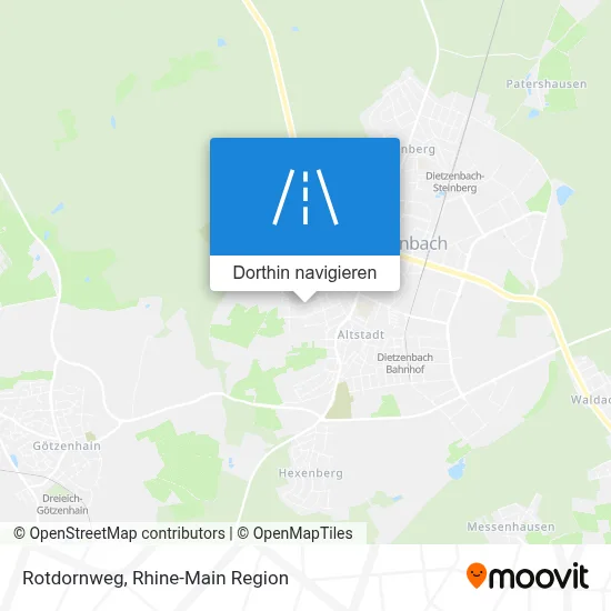 Rotdornweg Karte