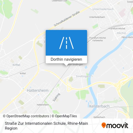 Straße Zur Internationalen Schule Karte