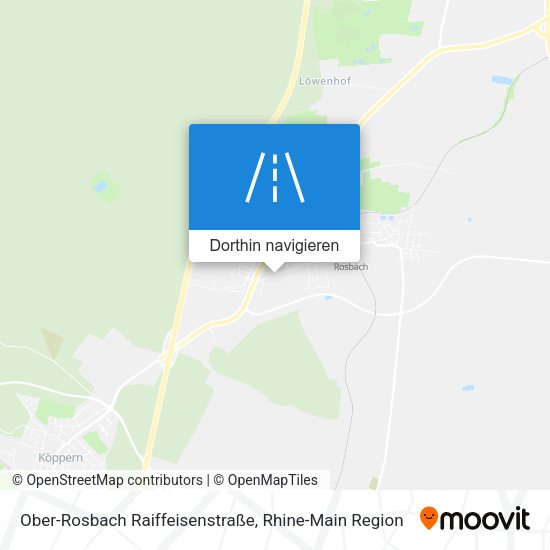 Ober-Rosbach Raiffeisenstraße Karte