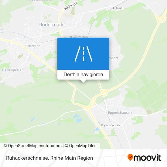 Ruhackerschneise Karte