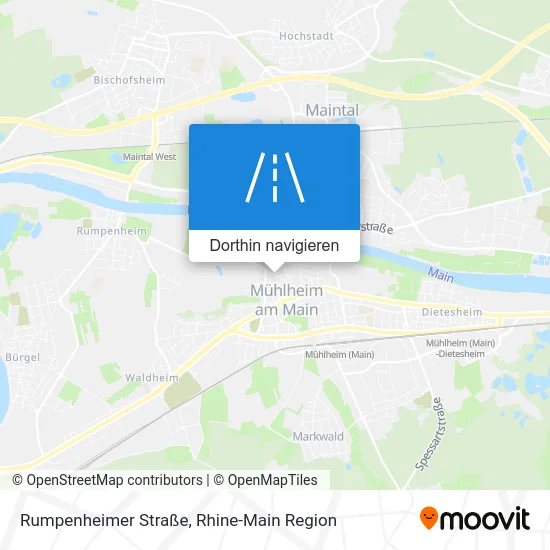 Rumpenheimer Straße Karte