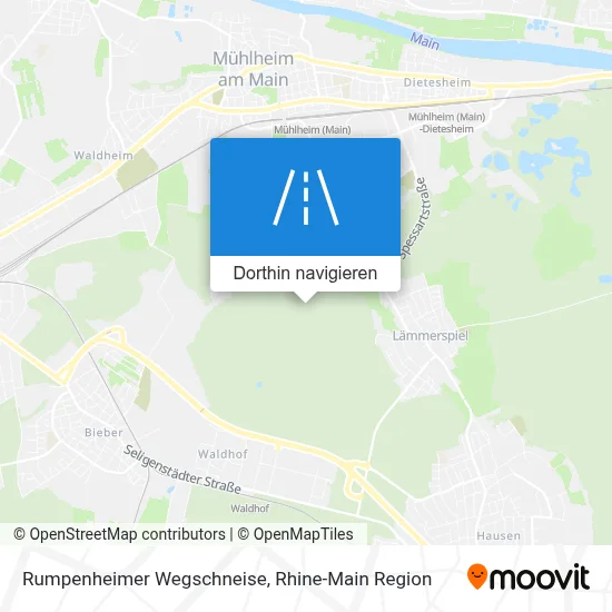 Rumpenheimer Wegschneise Karte