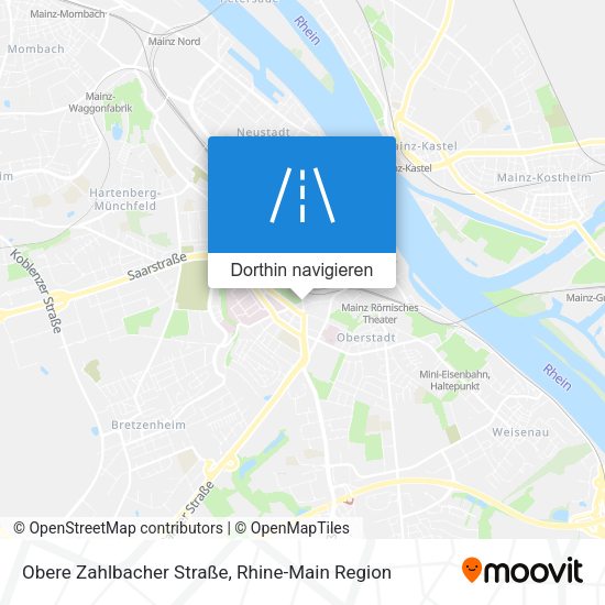 Obere Zahlbacher Straße Karte