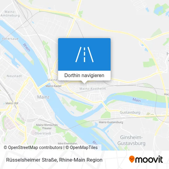 Rüsselsheimer Straße Karte