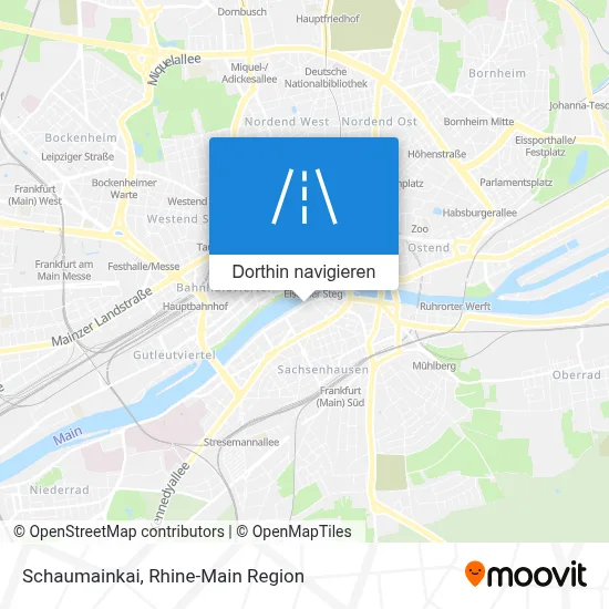 Schaumainkai Karte
