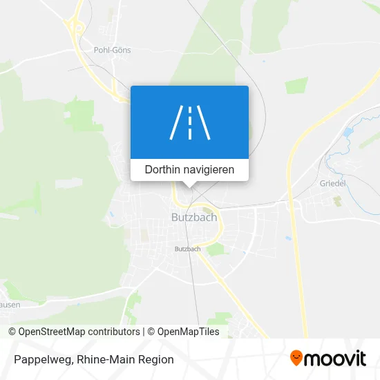 Pappelweg Karte