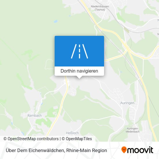 Über Dem Eichenwäldchen Karte
