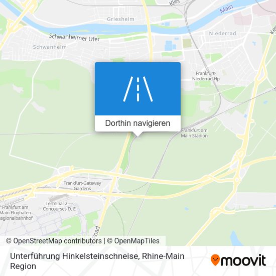 Unterführung Hinkelsteinschneise Karte