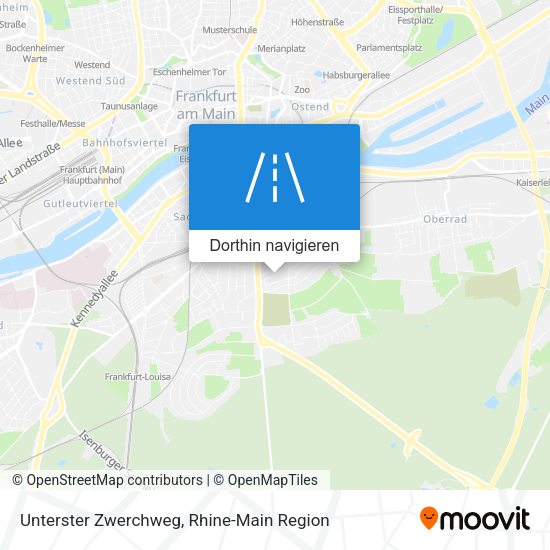 Unterster Zwerchweg Karte