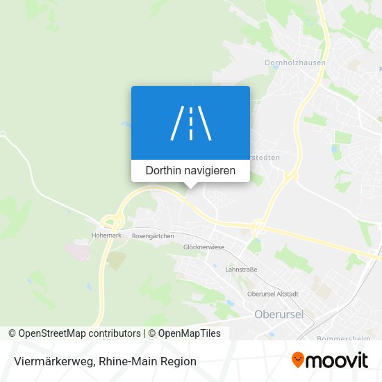 Viermärkerweg Karte