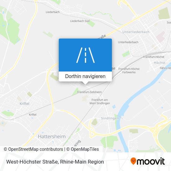 West-Höchster Straße Karte