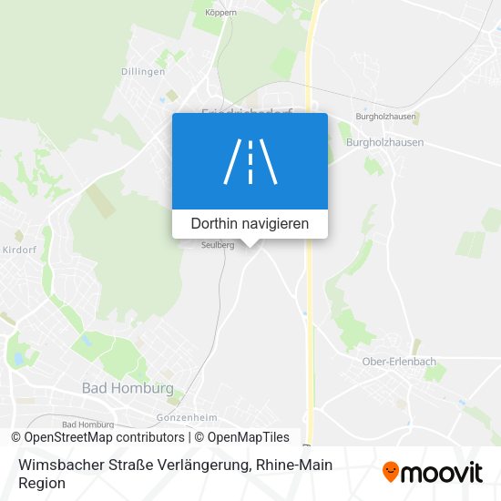 Wimsbacher Straße Verlängerung Karte