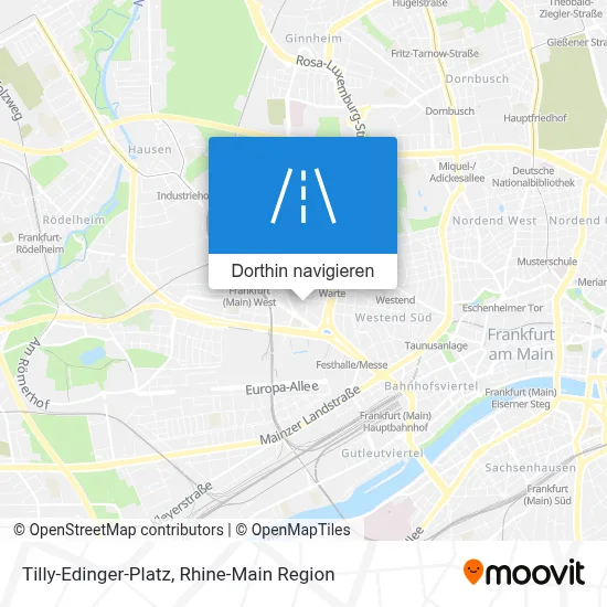 Tilly-Edinger-Platz Karte