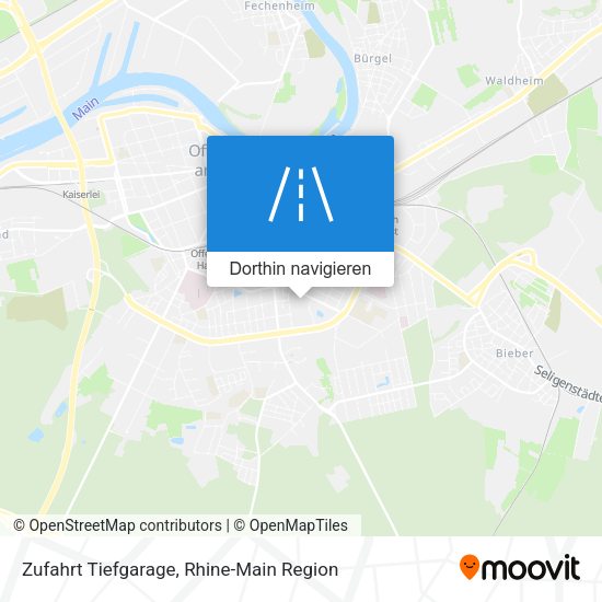 Zufahrt Tiefgarage Karte