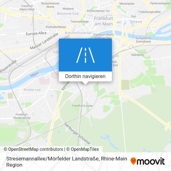 Stresemannallee / Mörfelder Landstraße Karte