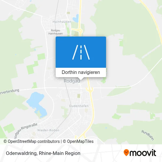 Odenwaldring Karte