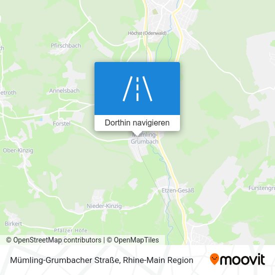 Mümling-Grumbacher Straße Karte