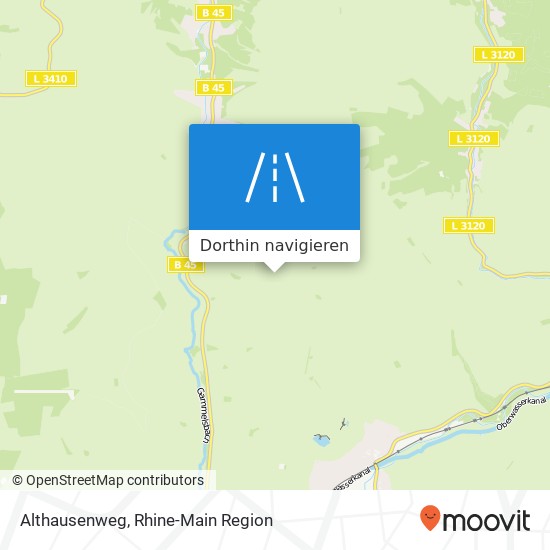 Althausenweg Karte