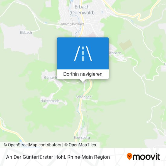 An Der Günterfürster Hohl Karte