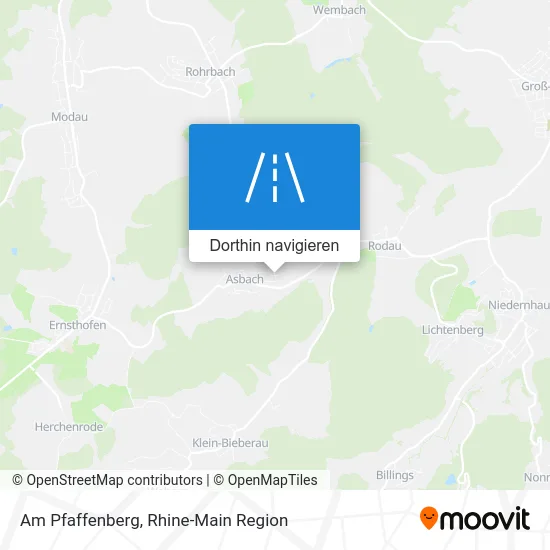 Am Pfaffenberg Karte