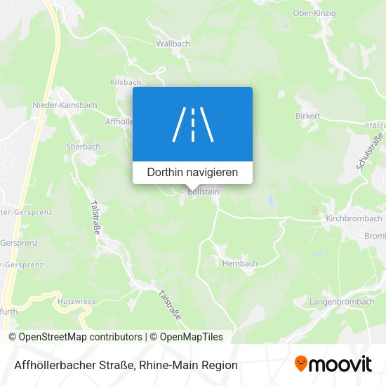 Affhöllerbacher Straße Karte