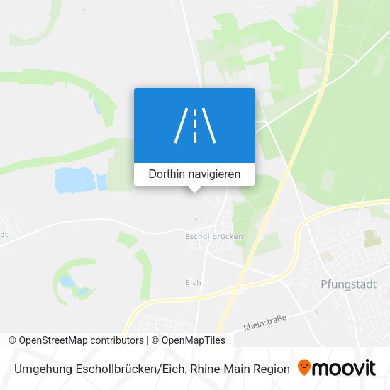 Umgehung Eschollbrücken/Eich Karte