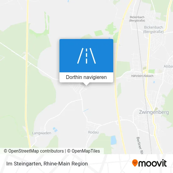 Im Steingarten Karte