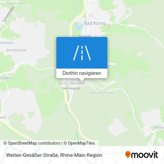 Weiten-Gesäßer-Straße Karte