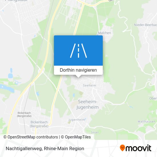 Nachtigallenweg Karte