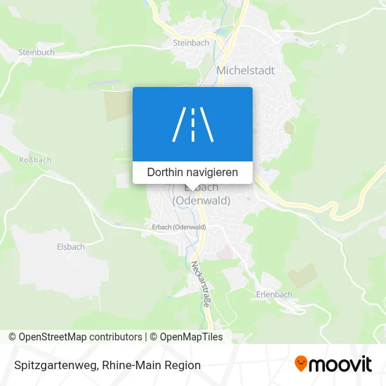 Spitzgartenweg Karte