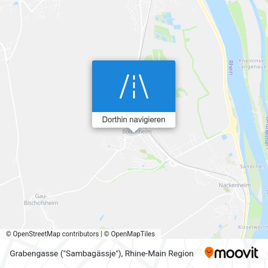 Grabengasse ("Sambagässje") Karte