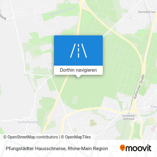 Pfungstädter Hausschneise Karte