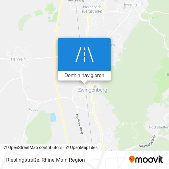 Rieslingstraße Karte