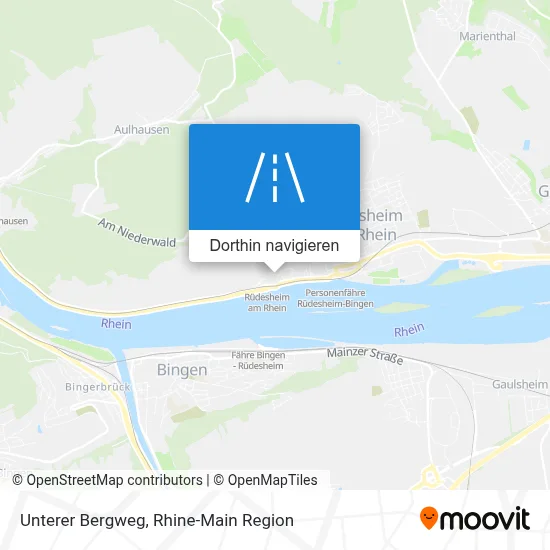 Unterer Bergweg Karte