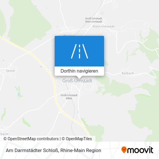 Am Darmstädter Schloß Karte